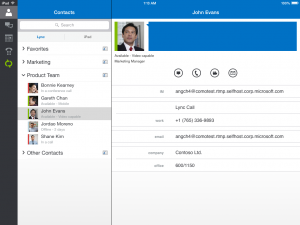 Lync 2013 för iPad