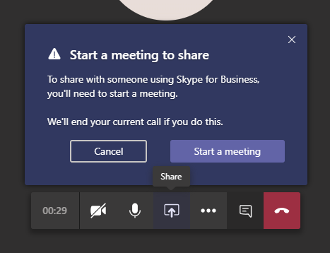 how to skype call from skype for business