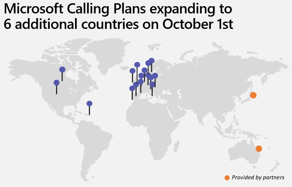 Microsoft calling. Number plans